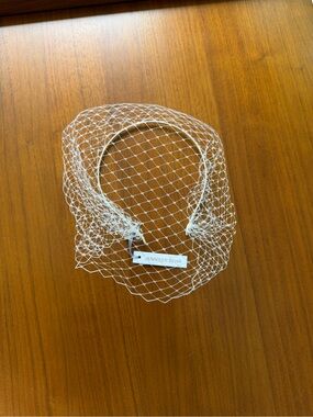 Jennifer Behr Voilette Headband Bridal Birdcage Veil in Cream